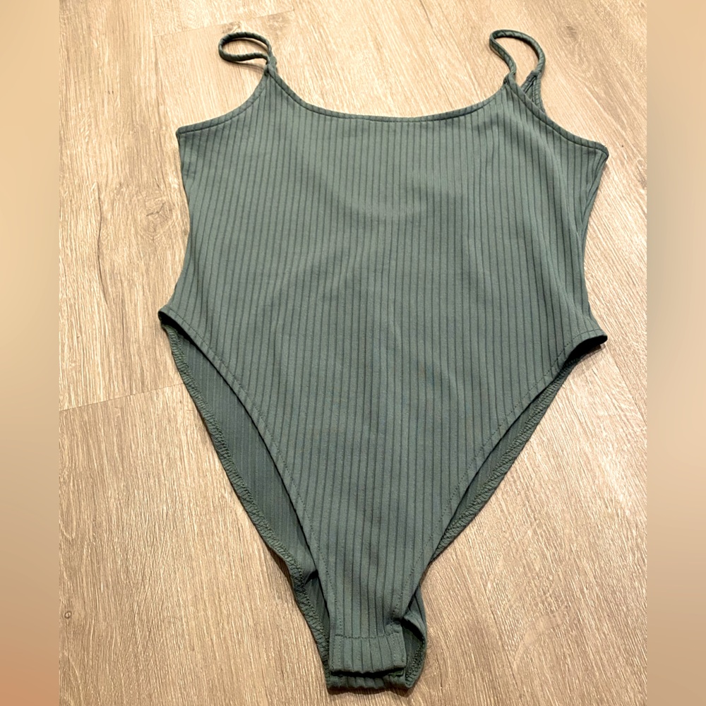 Army Green Bodysuit (Forever21) Size Large